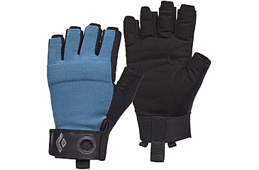 Image of Black Diamond Crag Half-Finger Gloves - Mens, Astral Blue, Small, BD8018644002SM-1