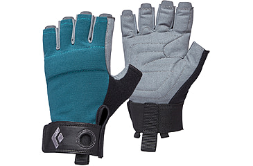 Image of Black Diamond Crag Half-Finger Gloves - Womens, Raging Sea, Large, BD8018683028LG-1