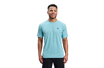 Image of Black Diamond Distance Short Sleeve Tech Tee - Mens, Glacier, Small, AP7520064072SML1