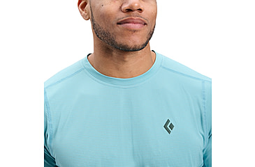 Image of Black Diamond Distance Short Sleeve Tech Tee - Mens, Glacier, Small, AP7520064072SML1