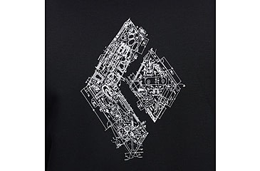 Image of Black Diamond Engineered Diamond Pullover Hoody - Mens, Black, Small, AP7524630002SML1