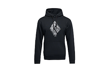 Image of Black Diamond Engineered Diamond Pullover Hoody - Mens, Black, Small, AP7524630002SML1