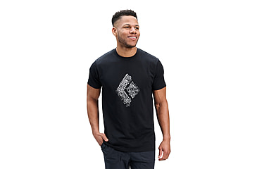 Image of Black Diamond Engineered Diamond Short Sleeve Tee - Mens, Black, Extra Large, AP7524720002XLG1