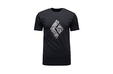 Image of Black Diamond Engineered Diamond Short Sleeve Tee - Mens, Black, Extra Large, AP7524720002XLG1