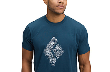 Image of Black Diamond Engineered Diamond Short Sleeve Tee - Mens, Indigo, Medium, AP7524724013MED1