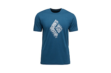 Image of Black Diamond Engineered Diamond Short Sleeve Tee - Mens, Indigo, Medium, AP7524724013MED1