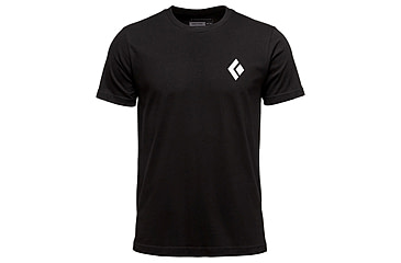 Image of Black Diamond Equipment For Alpinist Short Sleeve T-Shirt - Mens, Black, Extra Small, APYL4X0002XSM1