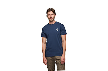 Image of Black Diamond Equipment For Alpinist Short Sleeve T-Shirt - Men's, Indigo, Extra Large, APYL4X4013XLG1