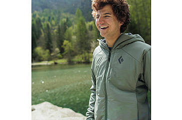 Image of Black Diamond First Light Hybrid Hoody - Mens, Iron Red, Large, AP7522656053LRG1