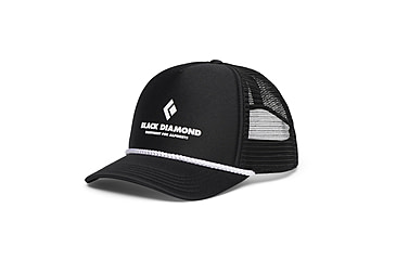 Image of Black Diamond Flat Bill Trucker Hat, Black/Black Eqpmnt for Alpnst, One Size, AP7230499591ALL1