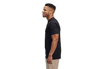 Image of Black Diamond Heritage Alpinist Short Sleeve Tee - Mens, Black, Medium, AP7524670002MED1