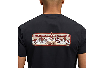 Image of Black Diamond Heritage Alpinist Short Sleeve Tee - Mens, Black, Medium, AP7524670002MED1
