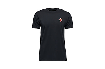 Image of Black Diamond Heritage Alpinist Short Sleeve Tee - Mens, Black, Medium, AP7524670002MED1