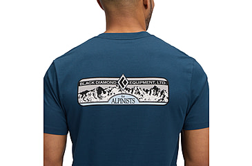 Image of Black Diamond Heritage Alpinist Short Sleeve Tee - Mens, Indigo, Small, AP7524674013SML1