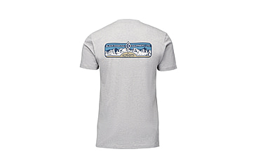 Image of Black Diamond Heritage Alpinist Short Sleeve Tee - Mens, Nickel Heather, Medium, AP7524671014MED1
