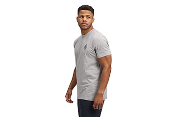 Image of Black Diamond Heritage Alpinist Short Sleeve Tee - Mens, Nickel Heather, Medium, AP7524671014MED1