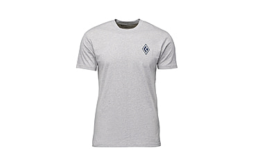 Image of Black Diamond Heritage Alpinist Short Sleeve Tee - Mens, Nickel Heather, Medium, AP7524671014MED1