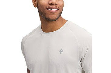 Image of Black Diamond Lightwire Short Sleeve Tech Tee - Mens, Alloy, Extra Large, AP7524271000XLG1