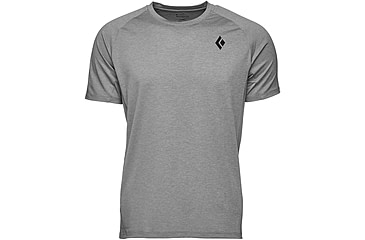 Image of Black Diamond Lightwire Short Sleeve Tech Tee - Mens, Steel Grey, Medium, AP7524270034MED1