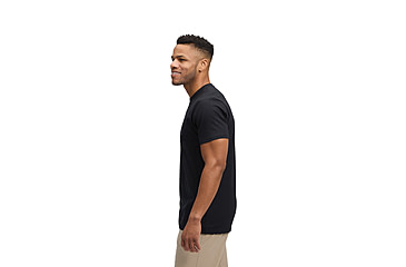 Image of Black Diamond Mini Stacked Short Sleeve Tee - Mens, Black, Large, AP7524890002LRG1