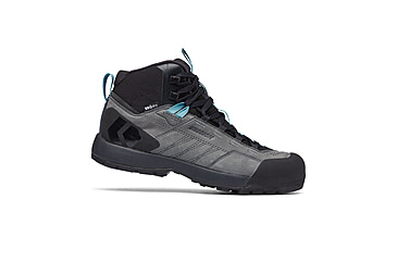 Image of Black Diamond Missn Leather Mid WP Approach Shoes - Womens, Steel Grey/Costal Blue, 10, BD58002793751001