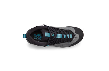 Image of Black Diamond Missn Leather Mid WP Approach Shoes - Womens, Steel Grey/Costal Blue, 10, BD58002793751001