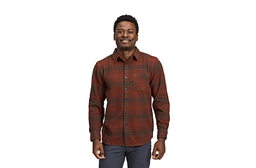 Image of Black Diamond Project Flannel - Mens, Basalt/Iron Red Plaid, Large, AP7440639719LRG1