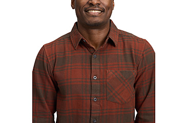 Image of Black Diamond Project Flannel - Mens, Basalt/Iron Red Plaid, Large, AP7440639719LRG1