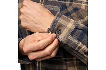 Image of Black Diamond Project Flannel - Mens, Charcoal/Walnut Plaid, Extra Large, AP7440639627XLG1