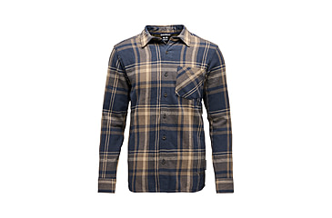 Image of Black Diamond Project Flannel - Mens, Charcoal/Walnut Plaid, Extra Large, AP7440639627XLG1