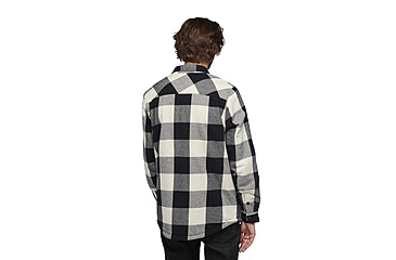 Image of Black Diamond Project Lined Flannel - Mens, Black/Off White Plaid, Medium, AP7440659511MED1