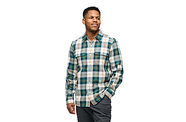 Image of Black Diamond Project Twill Shirt - Mens, Raging Sea/Henna, Large, AP7530919651LRG1