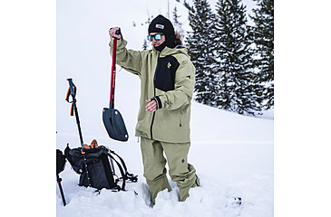 Image of Black Diamond Recon Stretch Bibs - Mens, Amber/Black, Medium, AP7410209354MED1