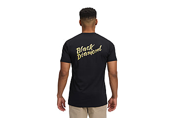 Image of Black Diamond Shredded Short Sleeve Tee - Mens, Black, Small, AP7524920002SML1