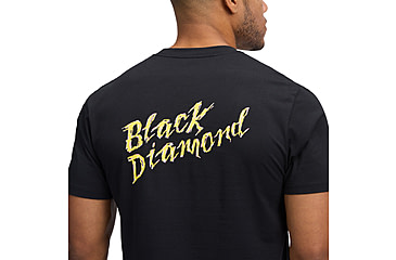 Image of Black Diamond Shredded Short Sleeve Tee - Mens, Black, Small, AP7524920002SML1