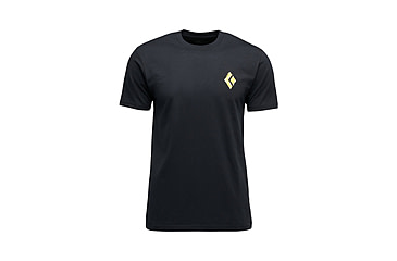 Image of Black Diamond Shredded Short Sleeve Tee - Mens, Black, Small, AP7524920002SML1