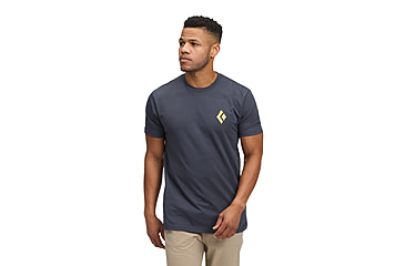 Image of Black Diamond Shredded Short Sleeve Tee - Mens, Charcoal, Medium, AP7524920038MED1
