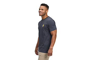 Image of Black Diamond Shredded Short Sleeve Tee - Mens, Charcoal, Medium, AP7524920038MED1