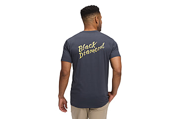 Image of Black Diamond Shredded Short Sleeve Tee - Mens, Charcoal, Medium, AP7524920038MED1