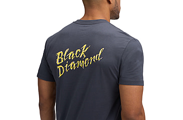 Image of Black Diamond Shredded Short Sleeve Tee - Mens, Charcoal, Medium, AP7524920038MED1