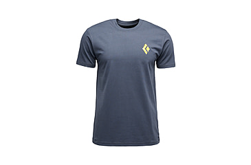 Image of Black Diamond Shredded Short Sleeve Tee - Mens, Charcoal, Medium, AP7524920038MED1