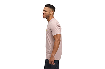 Image of Black Diamond Shredded Short Sleeve Tee - Mens, Pale Mauve, Medium, AP7524925019MED1