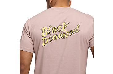 Image of Black Diamond Shredded Short Sleeve Tee - Mens, Pale Mauve, Medium, AP7524925019MED1