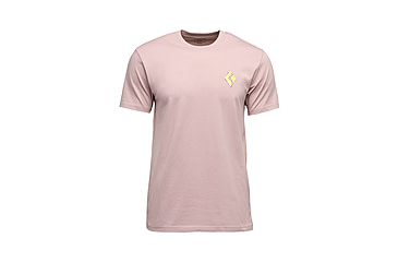 Image of Black Diamond Shredded Short Sleeve Tee - Mens, Pale Mauve, Medium, AP7524925019MED1