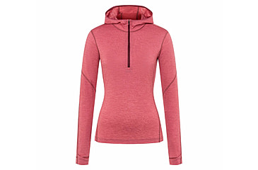 Image of Black Diamond SLTN 150 Merino BS QTR Zip Hoody - Womens, Wild Rose, Extra Small, AP7600236012XSM1