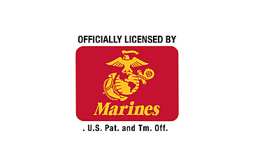 Image of Black Ink U.S.M.C. Bulldog Hooded Pullover Sweatshirt, Mens, Black, Small, 80333-017