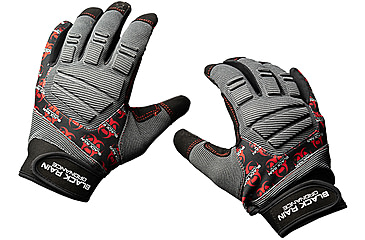 Image of Black Rain Ordnance Tactical Men's Gloves, Black/Gray/Red, 2XL, TACTGLOVEGRY/BLK/RD2XL