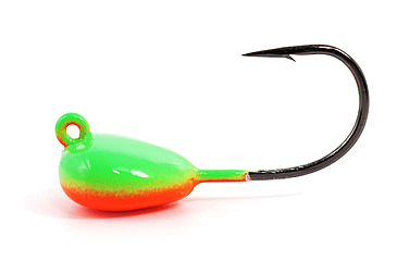Image of Blue Water Candy Bottom Bumper Jig Head, 1/2oz, 3 Pack, Orange/Green, 27025