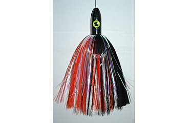 Image of Blue Water Candy Bullet Jag, 9in, 3-1/4oz, Red/Black Skirt/Red Head, 55014