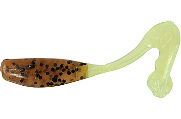 Image of Bobby Garland Stroll'R Soft Bait, 12, 0.5in, Pumpkinseed/Pearl Chartreuse, BGSR8763-12